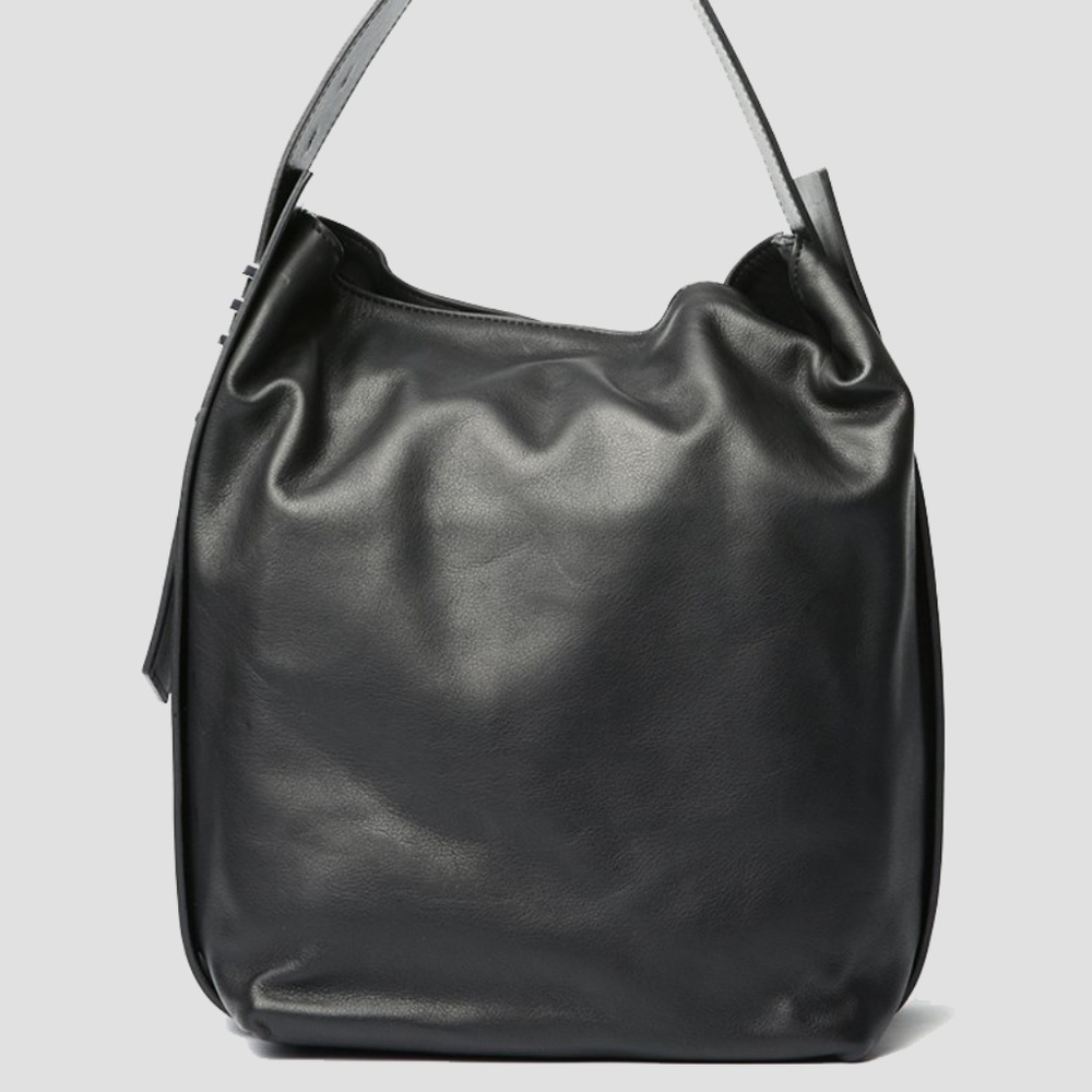 Vic Matie Viola Bucket Bag in Nappa Black leather - Picture 9 of 13